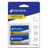 Pila zinc-carbon tamano c, blister c/2 voltech